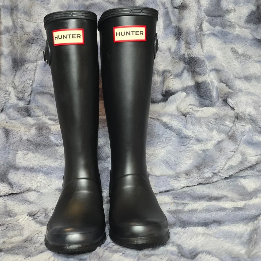 NWB‎ Hunter Big Kids Original Rain Boots size 1 Black EU32